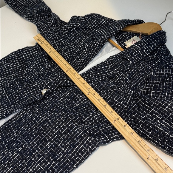 Autres Filles Dark Blue Textured Blazer Size Large - Picture 4 of 7